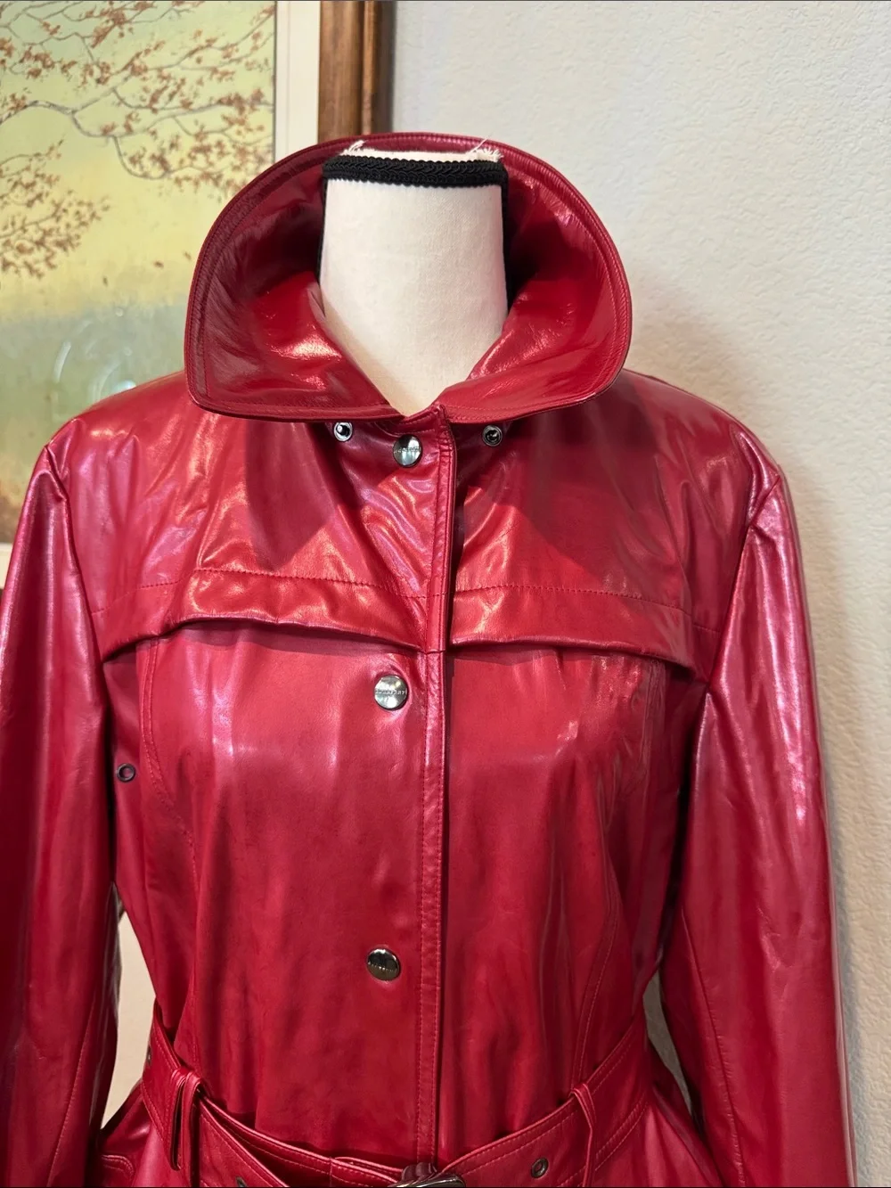 Authentic Burberry London Backworth Glossy Trench Coat with Belt - Picture 4 of 17
